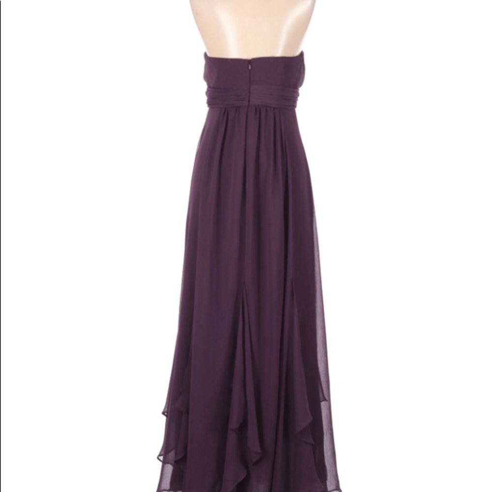 DAVID’S BRIDAL EMBELLISHED DETAILS GOWN MAXI 6 PURPLE - Picture 4 of 4
